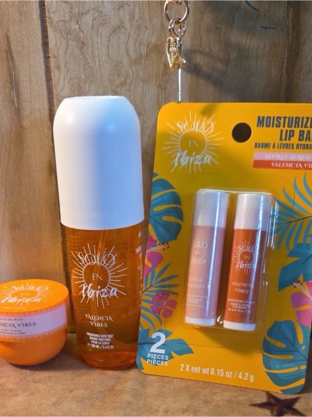 Ibiza Valencia Vibes Lotion,  Moisturizing Lip Balm & Body Mist Set